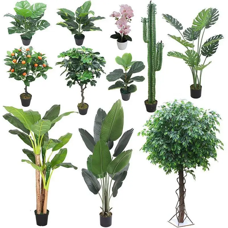 JIAWEI Artificial Plant Orchid Plant Wall White Roses Top Selling Bonsai Desktop Decoration Gift Artificial Plant