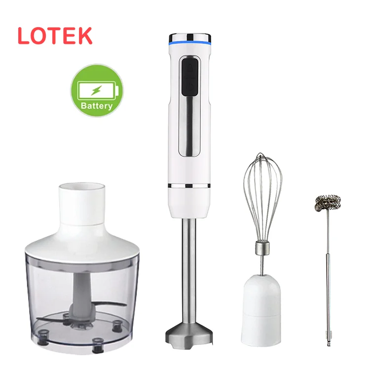 Food Chopper Immersion Mixer Blender Set Kitchen Household Rechargeable Blender