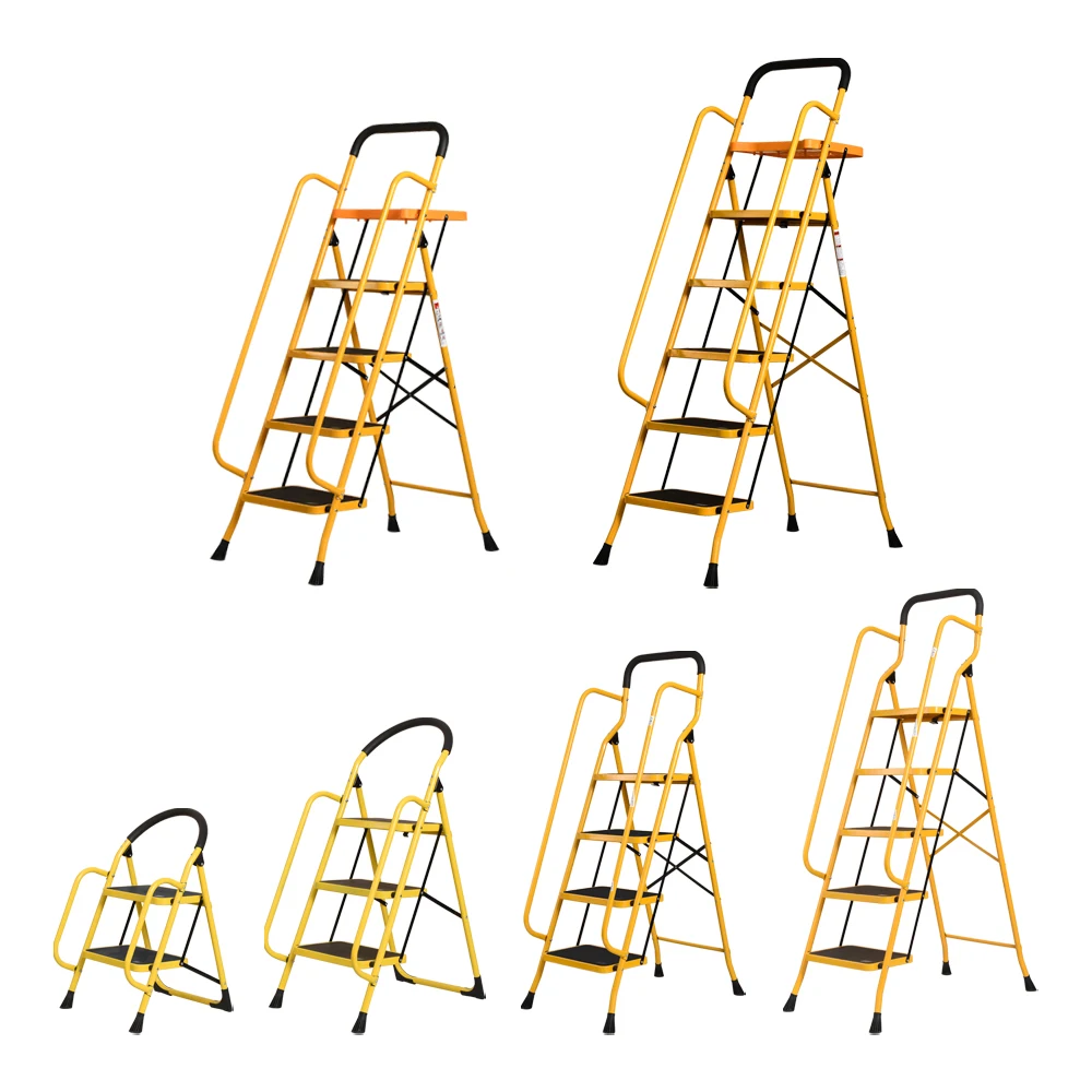 Цена по прейскуранту завода-изготовителя инструменты плита лоток бытовой En131 4 ступенчатая стальная алюминиевая телескопическая лестница с поручнем, лестницы стулья