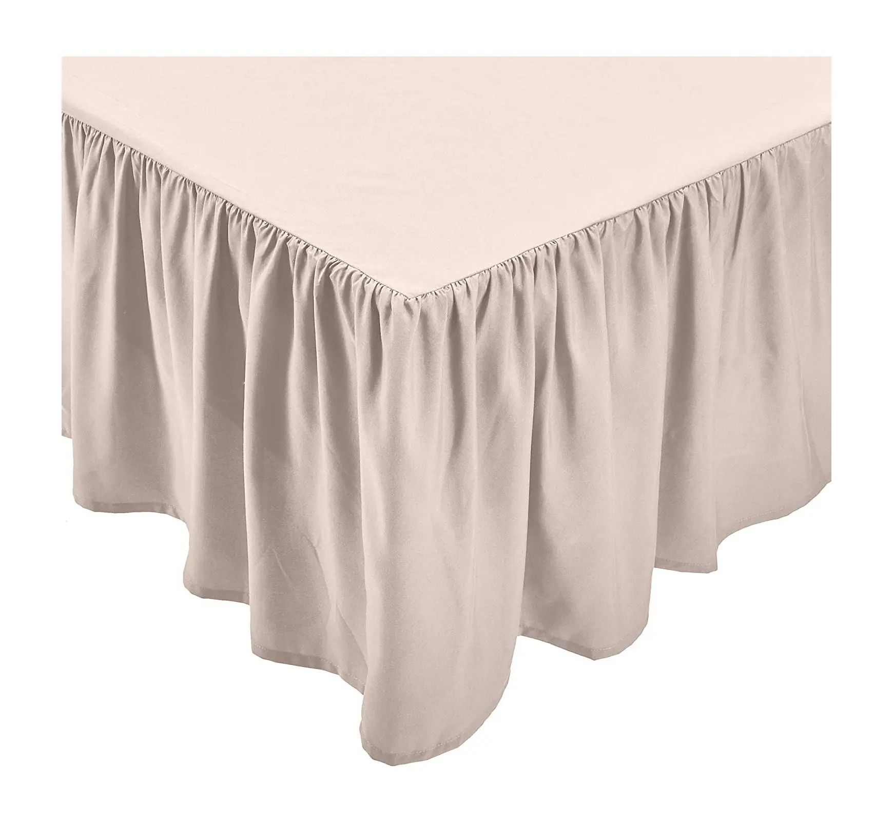 Factory Direct Selling Basics Ruffled Bed Cover Skirt Waterproof Machine Washable Bed Skirt Anti-dust Queen Size Skirt