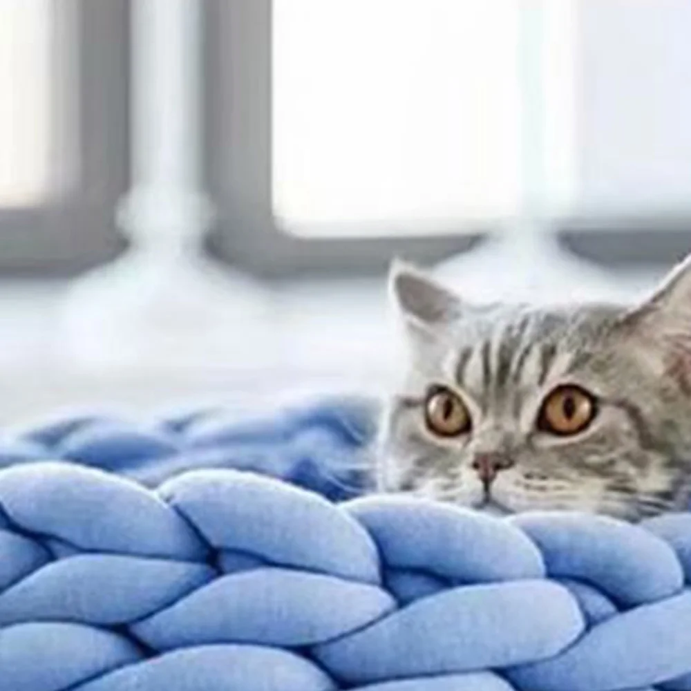 250G Arm Knitting Yarn for Chunky Yarn Blanket Diy, Braided Knot Throw Cotton Wool Bulky Giant Yarn for Weave Craft Crochet