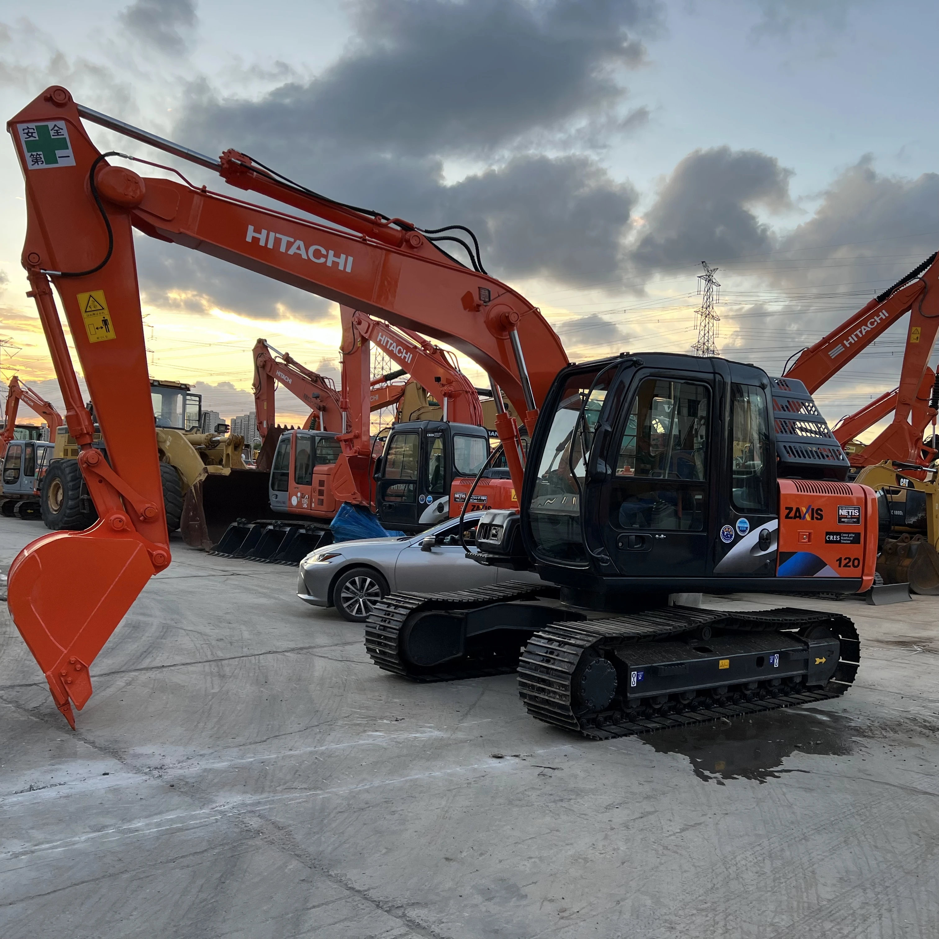 Эксплуатационный гусеничный экскаватор HITACHI ZX120 120 12ton японский оригинальный HITACHI120