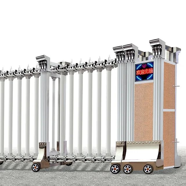 High Quality Low Price Modern Stainless Steel Folding Hotel Entrance Gates