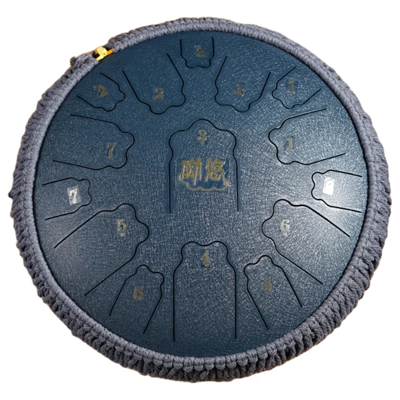 
Hotsale 13 inch 15 notes handpan steel tongue drum musical instrument C D F tone hot sale on Amazon 