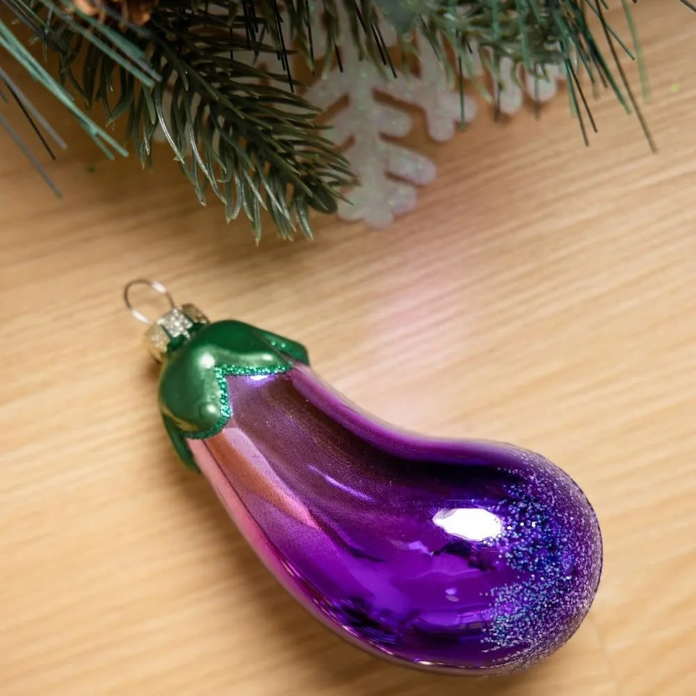 Blown Glass Fruit vegetable Holiday Decorations for Christmas Tree Decorative Hangings