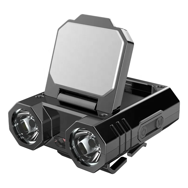 30 Hours Long Working Time LED Headlamp Clip Design Hat Lamp Work Lights Sensor Memory Function Type C Rechargeable Head Lights