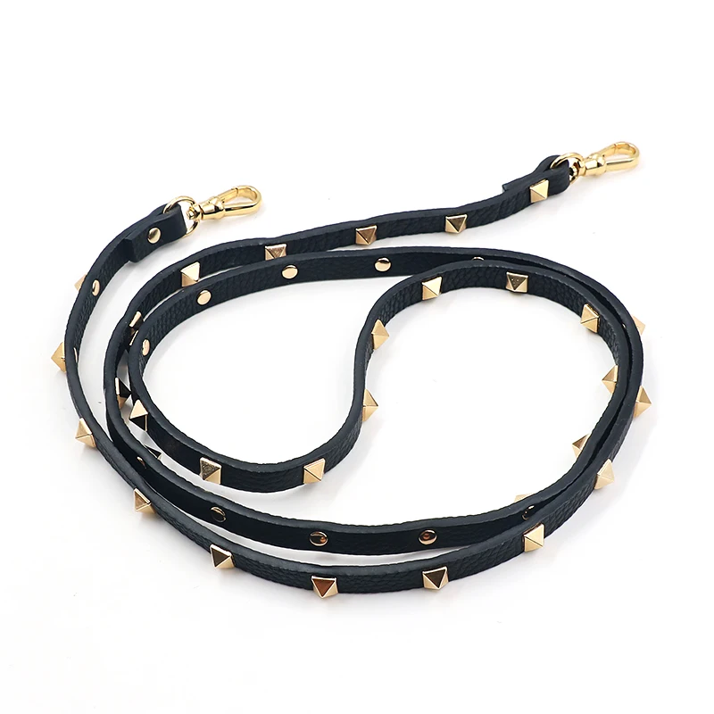 Оптовая продажа, высококачественные кожаные женские сумки через плечо с заклепками, плечевой ремень, кожаный кошелек, цепочка, плечевой ремень