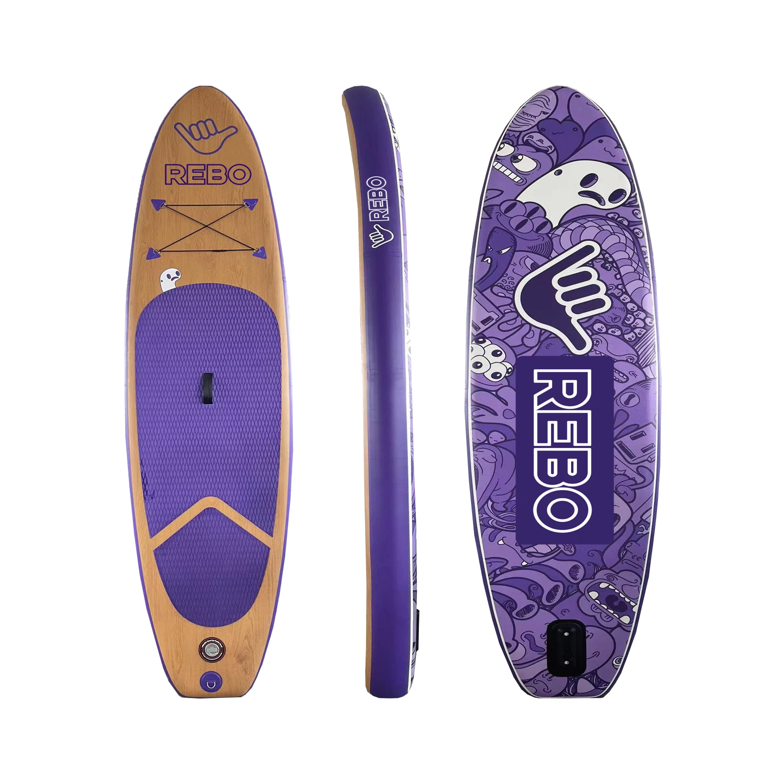 3mm Eva Pad Standup Paddle Board Sup Bamboo Hydrofoil Surfboard