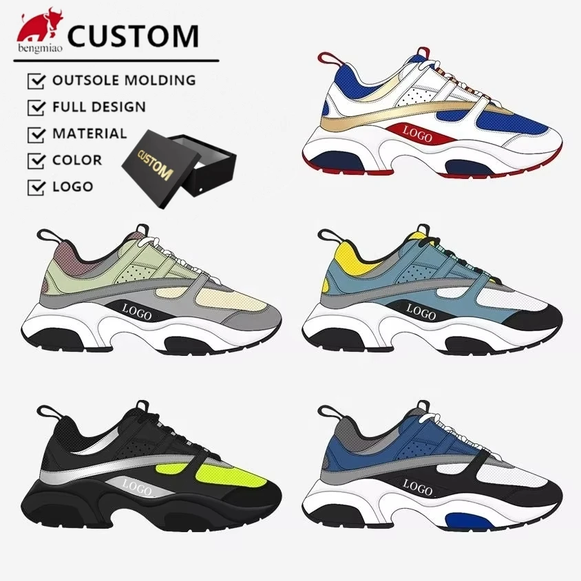ODM OEM Factory Manufacturer Sneaker Custom Sports Running Shoes Men Walking Shoes Designer LOGO 1 Retro 4 Basketball Shoes