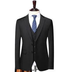 Новинка 2020, Весенние Свадебные Мужские костюмы, облегающий мужской костюм из 3 предметов