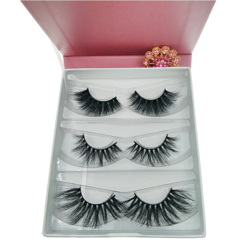 
Private label handmade vendor handicraft 3D mink Eyelashes with custom box 