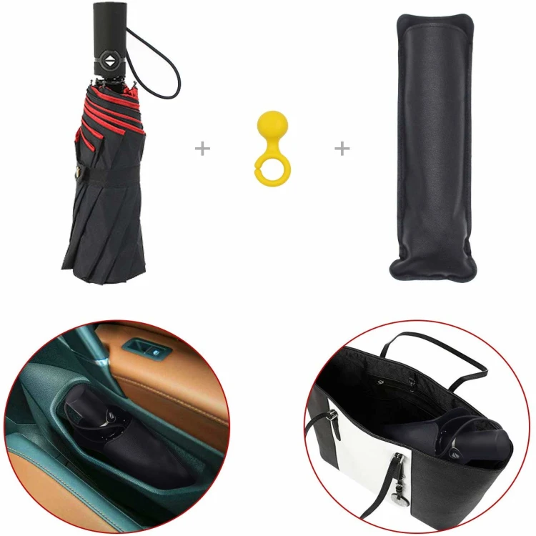 Automatic  waterproof and uv sun resistant rugged portable fold umbrella