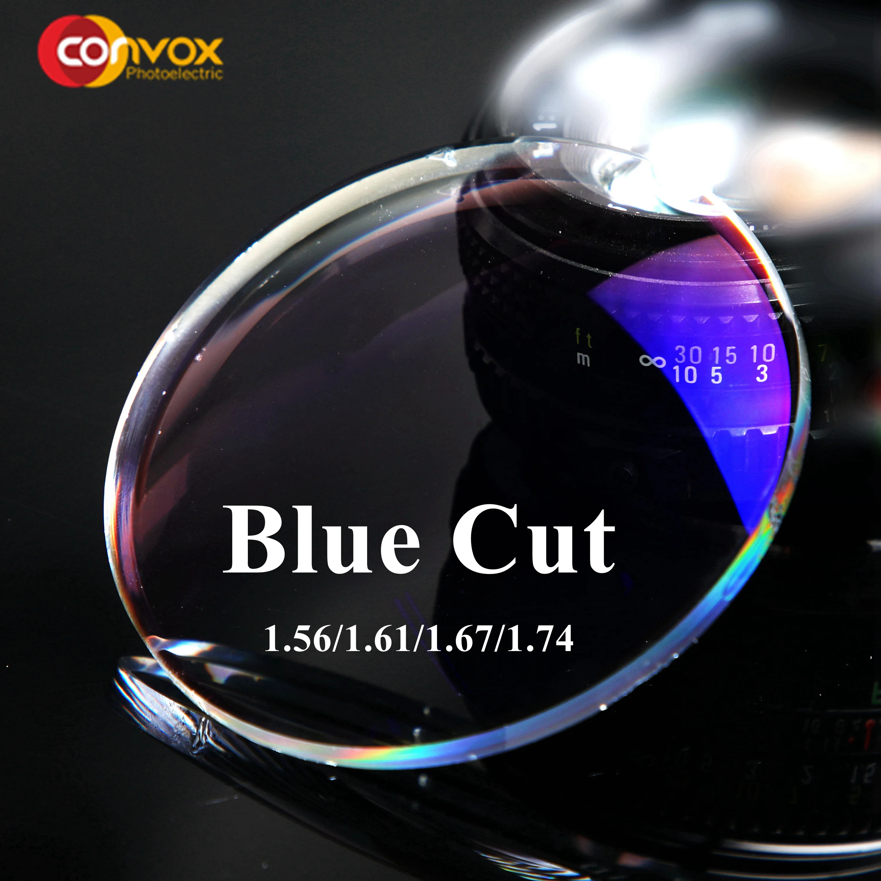 Hot Sale 1.49 1.56 1.61 1.67 1.71 1.74 UV420 Bluecut No Base Color Blue Light Cut HMC Optical Lenses