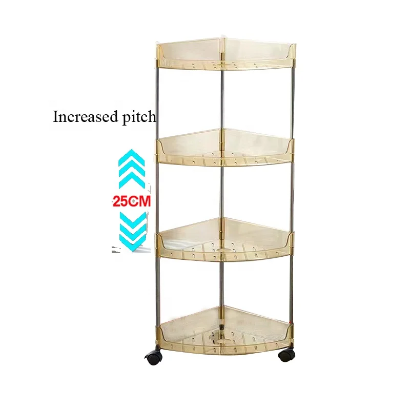 IMAXX Strong 4 tier Plastic Rack On Wheel Standing  For kitchen  living Room bathroom As TV shopping online