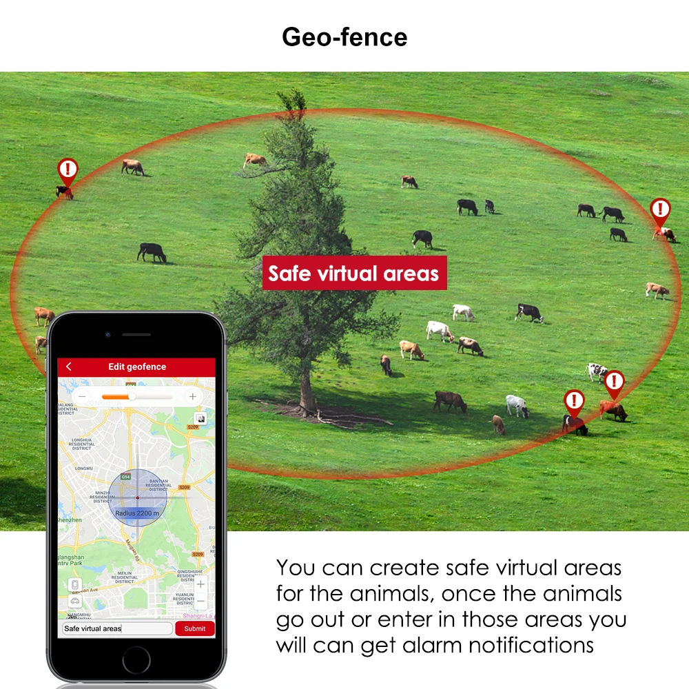 ML935 Animals Gps Tracking Device Geofence Voice Monitoring Real Time Location 3000mah Battery Micodus Gps Tracker For Cows