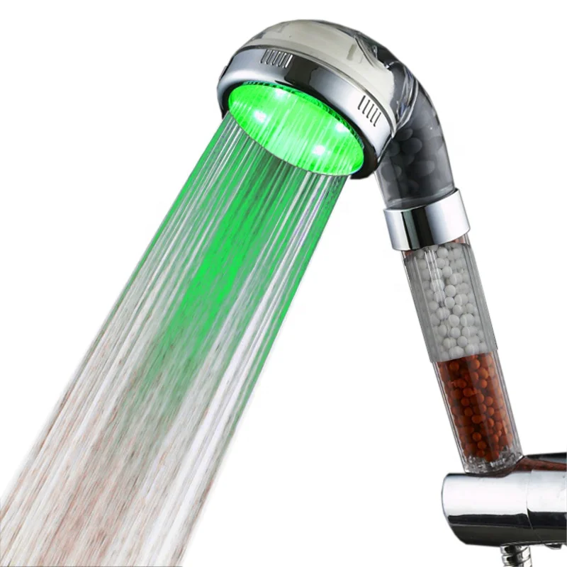 3 colors Light Color led temperature shower panel 8008-B22-1