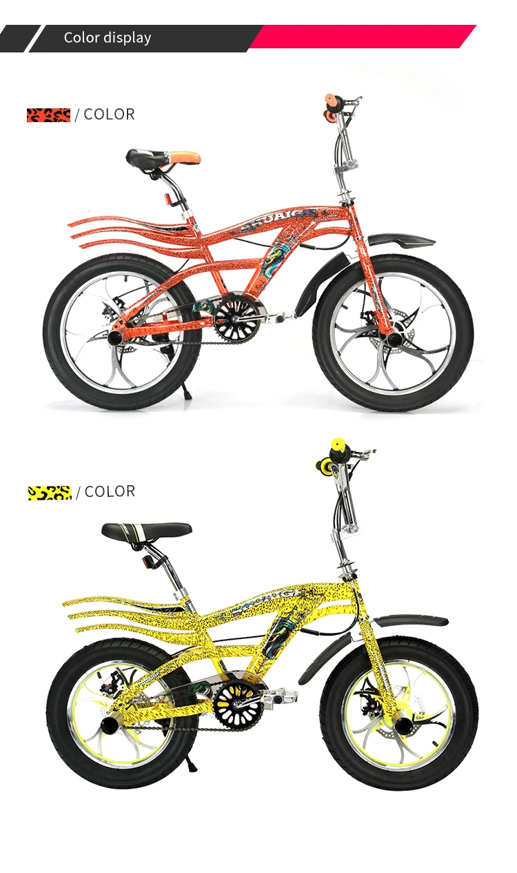 Single speed 20 inch 3.0 fat tire high carbon steel frame boy bike stunt bicycles adult bmx kids bicycle bmx freestyle bike