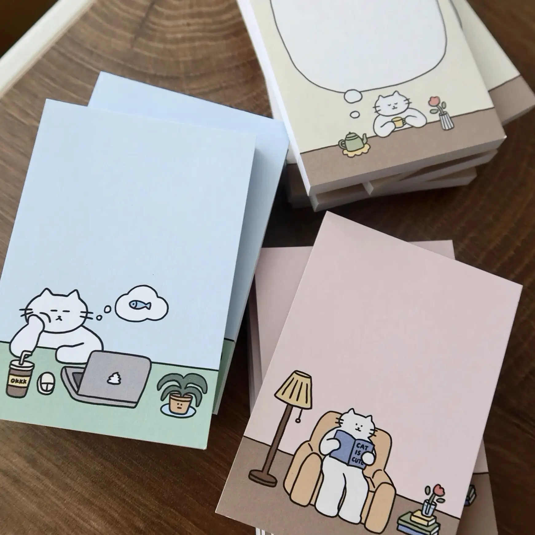 Custom Cute Promotional Memo Pad Kawaii Notepad Branded Note Pads Stationery Accessories Sticker Sticky Notes