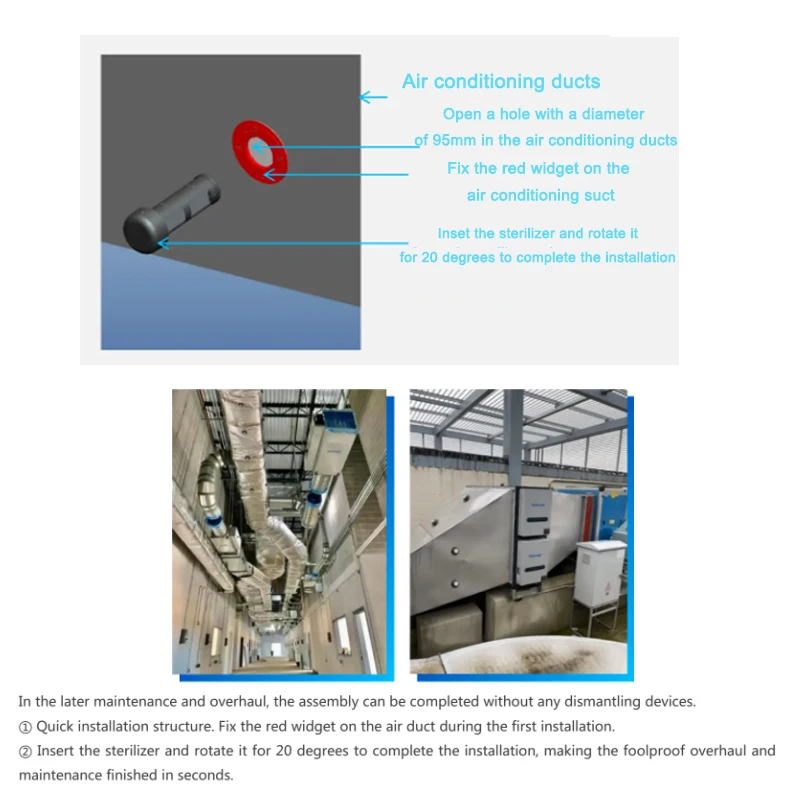 Quick Installation Air Ducts Commercial Industrial Largescale Architectural Usage Air Cleaning Equipment