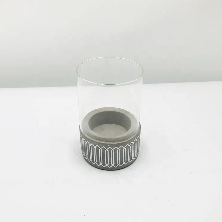 Factory Wholesale Home Decoration Candle Holder Stand Pure Wick Parraffin Scented Concrete Candle Jar