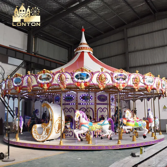 Amusement park equipment rides carousel for sale large carousel