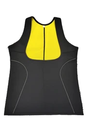 Slim Corset Neoprene Sauna Tank Top Zipper Weight Loss Waist Trainer Vest for men women