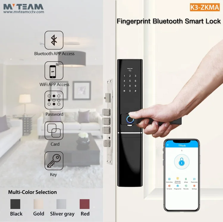 Вилла офис Airbnb аренда дома Keyless цифровой умный замок ручка с отпечатков пальцев приложение Bluetooth