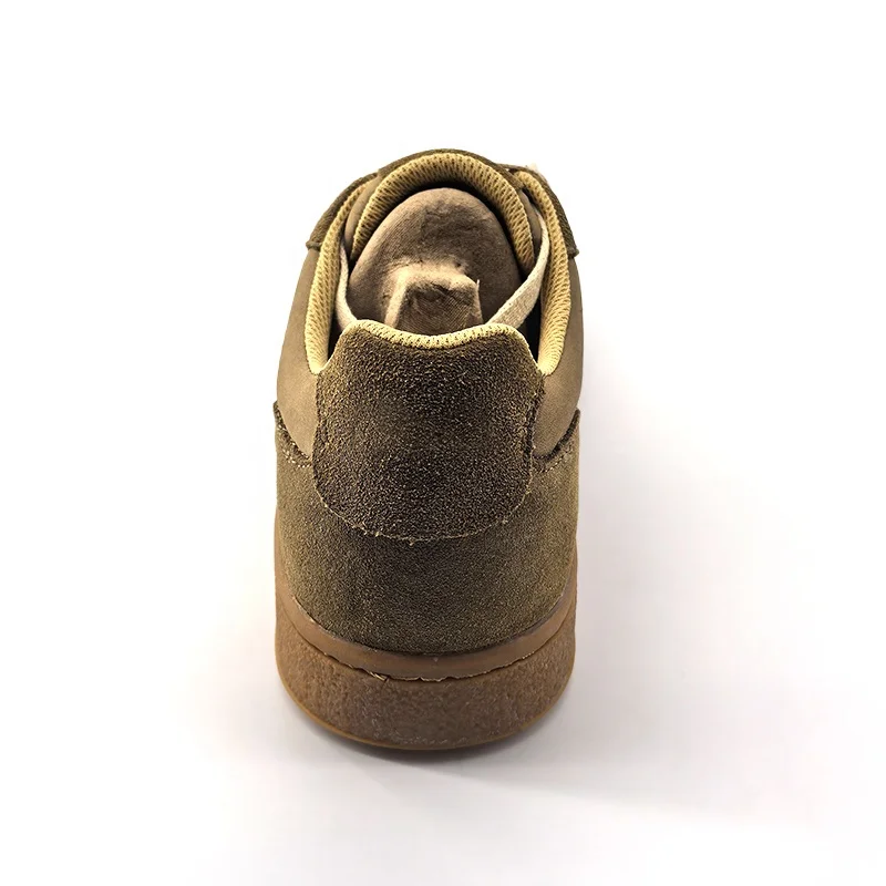 Autumn Collection Italian High-end Leather Boys Fashion Sneaker Chaussure Homme Men Brown Chunky Training Shoe For Skateboarding