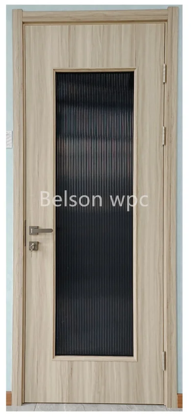 BES Modern Design White PVC Melamine WPC Abs Door Waterproof Internal Finish for Apartments Wood Veneer Primer Door for Sale