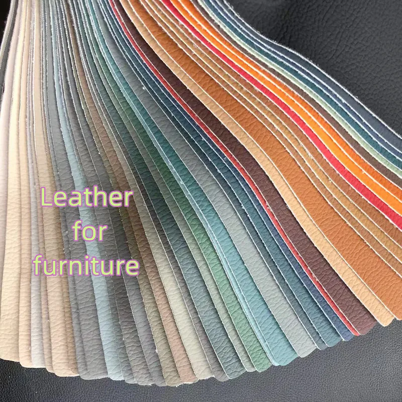 China Synthetic leather Manufacturer Waterproof fire resistance Anti-mildew PVC Fabric  Artificial Faux Leather For Furniture