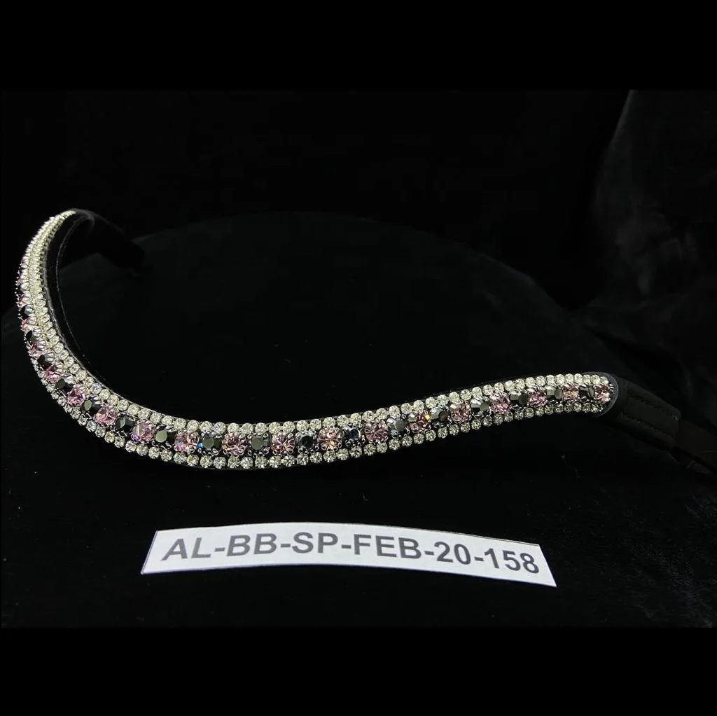 Browbands Rhinestone Crystal Bling Horse Browbands Made On Finest Leather