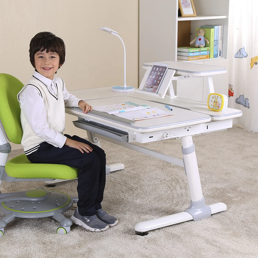 Wholesale Home Bedroom Furniture Smart Learning Table Ergonomic Height Adjustable Writing Study Children Desk for Kid