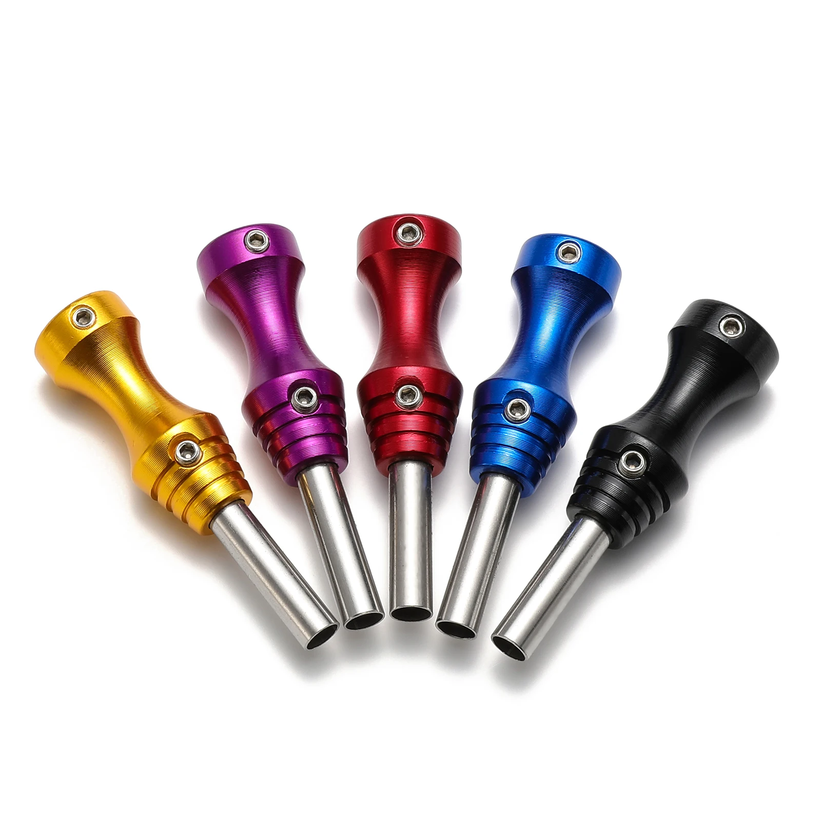 Greleon Tattoo Grips Set Aluminum Alloy Grip kit 8 tattoo Body Art Accessories Supply kits tattoo profesional