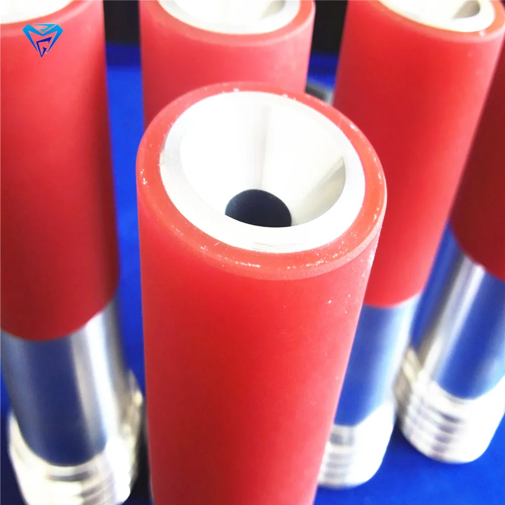 По индивидуальному заказу, маленькие отверстия карбида вольфрама абразивной струей воды сопла твердого металла разрезан высоконапорными струями вставка по рулетке с Jet