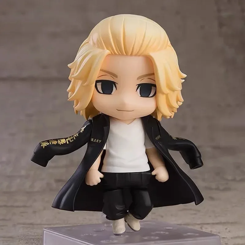 12cm Manjiro Sano anime figures Tokyo Revengers Figure Movable Replacement Parts Model Toy Q Version Cute Collectible Doll Gift