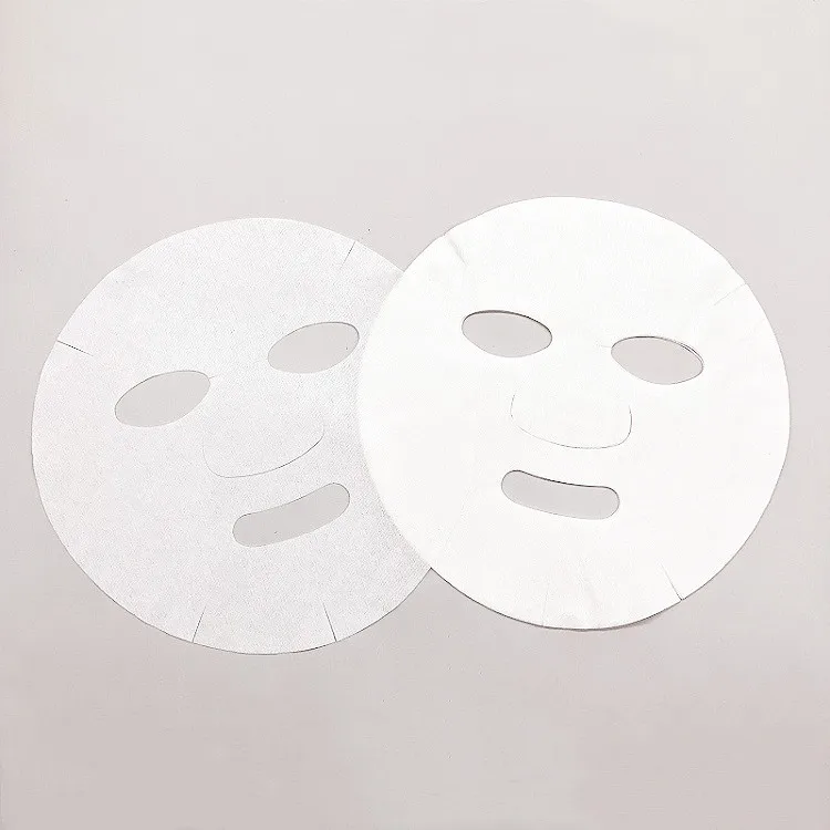 China Factory OEM Customized 100% White Bamboo Fiber Mask Sheet For Face Cosmetic Beauty Skin Care Sheet Mask