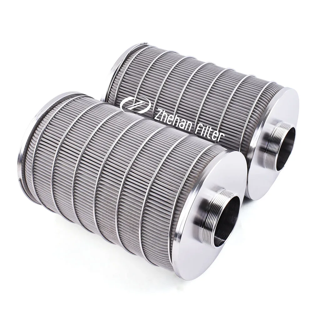 Factory outlet customized washable pleated filter element  Effectively removes impurities Stainless steel pleated filter