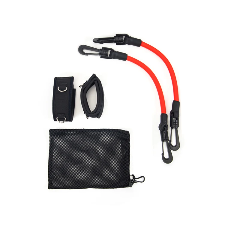 leg taekwondo training equipment short kinetic resistance cable ankle straps
