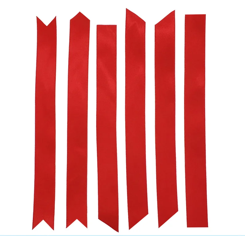 Custom Logo Pre Cut Satin Grosgrain Ribbon Heat Seal Customized Your Length Cutting Ribbons