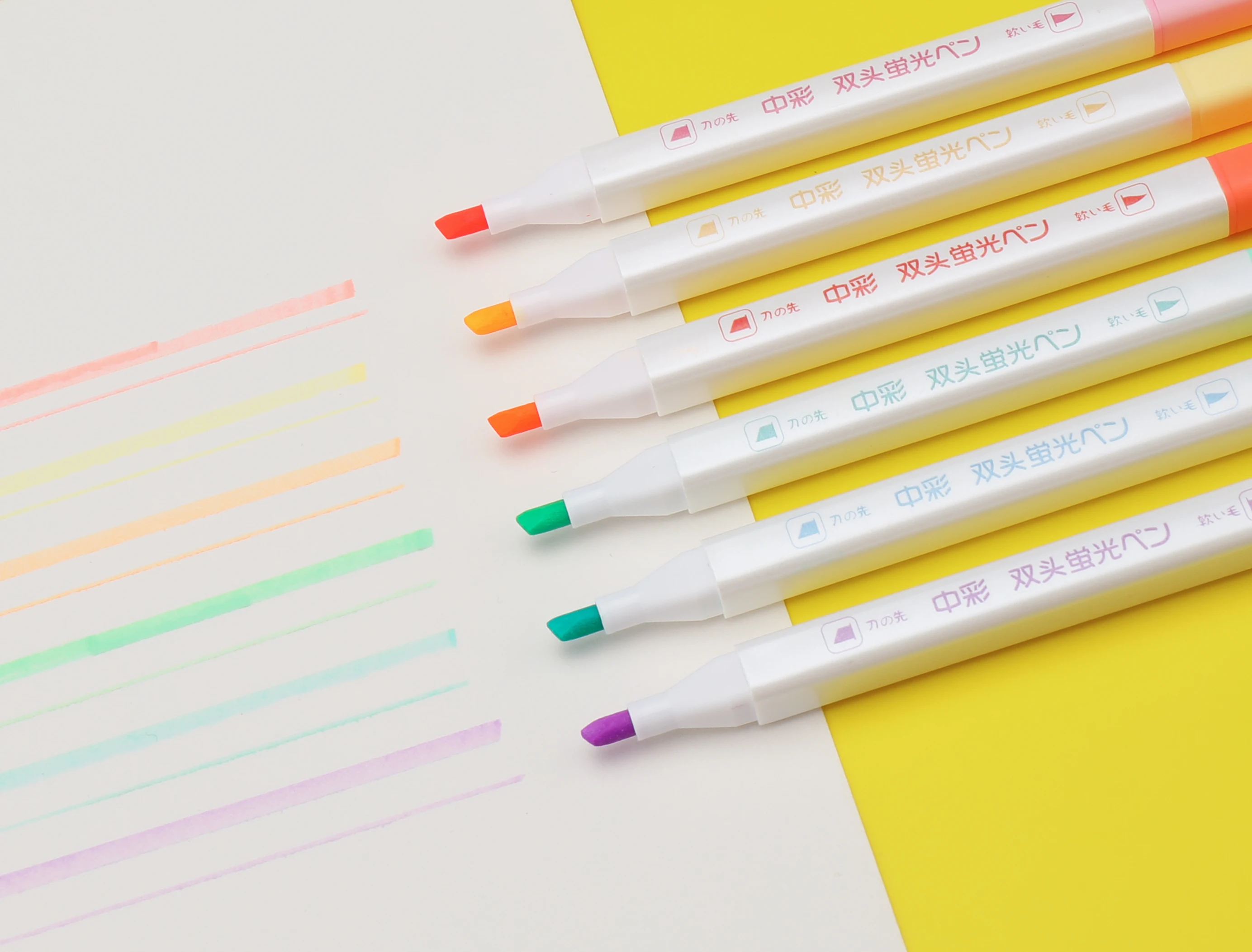 Manufacture 831-6 Fancy multi assorted 6 colors highlighters colored color pen