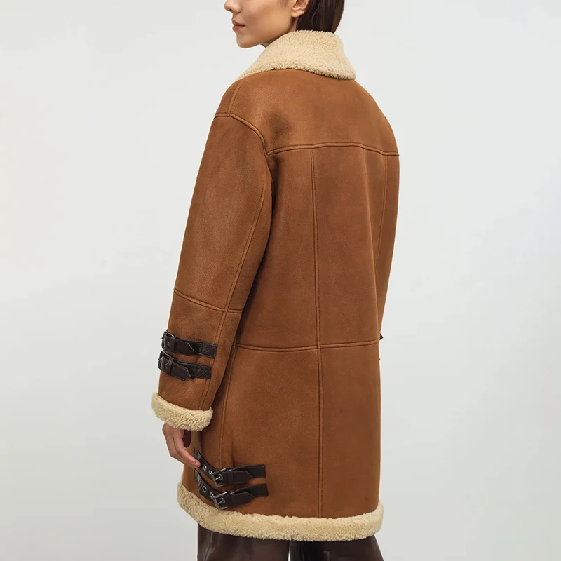 NAFA Factory Customize Womens Vintage Winter Warm Long Coat With Top Quality Affordable Price