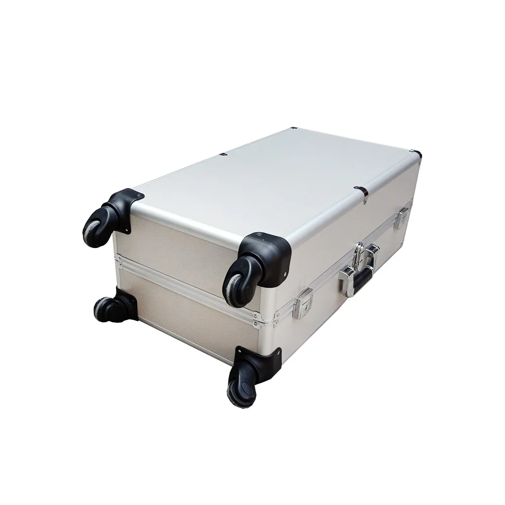 aluminum Hard display instrument sample carry case with eva foam insert padding