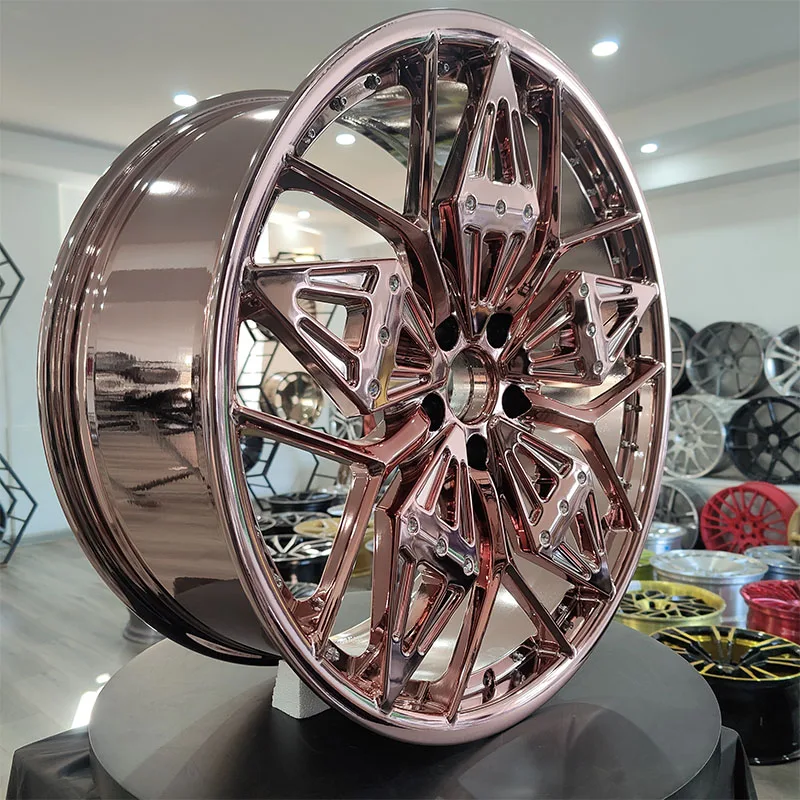 Popular custom forged alloy wheels 22 23inch plating rims