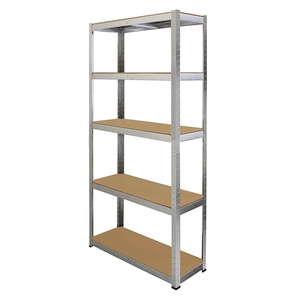KINDE Boltless Rack 5 Tier Adjustable Metal Shelf Racking Shelves Stacking Racks 500 KG 150 x 75 x 30 CM