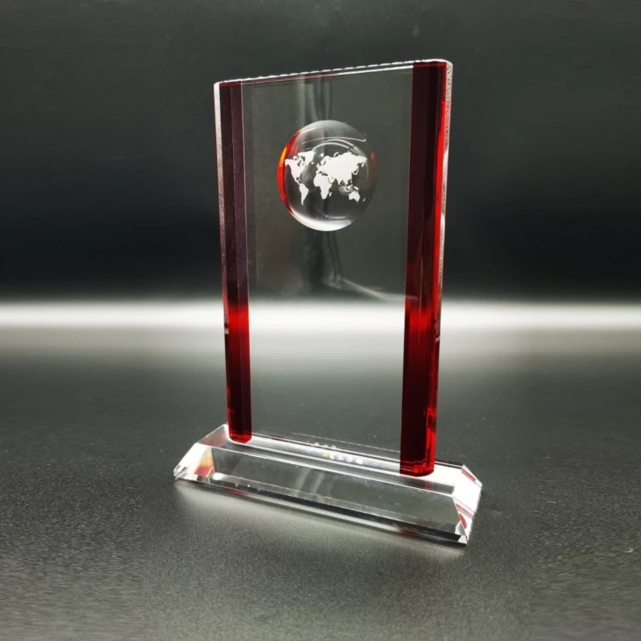 Wholesale Exquisite Decoration Customs Crystal Business Gifts Player Sports Award Basketball Crystal Trophy