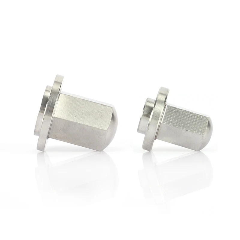 Production price SUS 304 coarse thread Hexagon flange domed cap nut