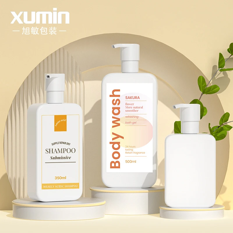 500ml plastic shampoo bottles white foam lotion bottle 250ml 350ml pe bottle