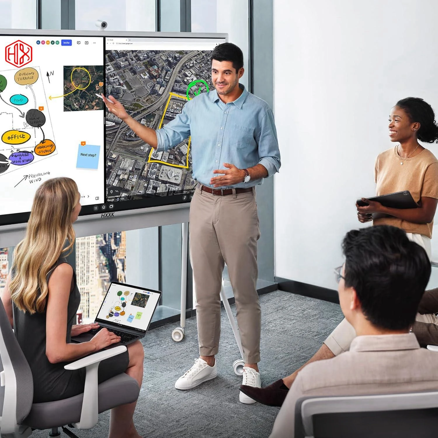 Shenzhen 86in multi touch screen smart board stand classroom digital whiteboard intelligent interactive flat panel for teaching