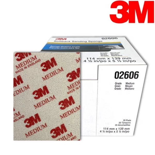Flexible Polish Tools sanding sponge Softback sanding block 02606 4 1/2 in x 5 1/2 3M polishing pads