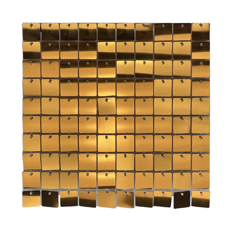 Amazon Hot Sale stage decoration shimmer sequin wall panel gold shimmer wall